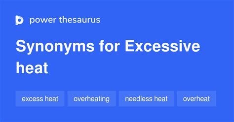 excessive heat synonym